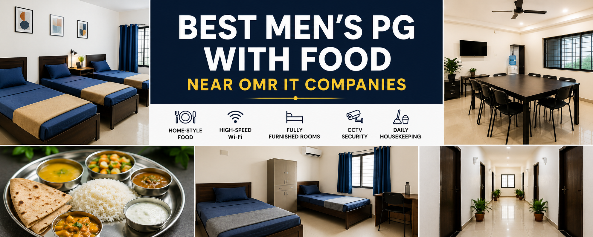 Best Mens PG with Food Near OMR IT Companies